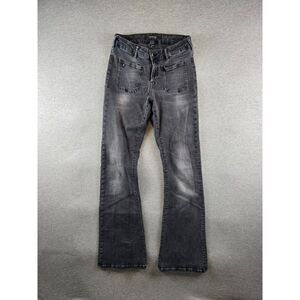 Scotch & Soda Womens Amsterdams Blauw Flare Stretch Waist Black Jeans Sz 28W x32